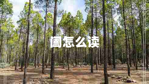 阖怎么读