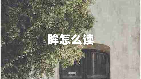 眸怎么读