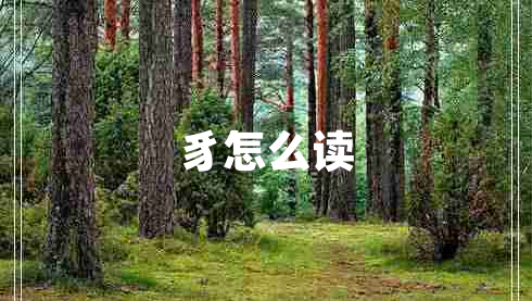 豸怎么读