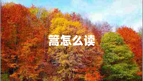 篙怎么读