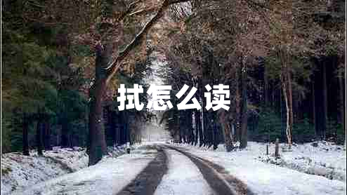 拭怎么读
