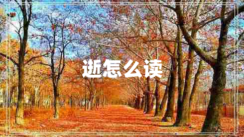 逝怎么读