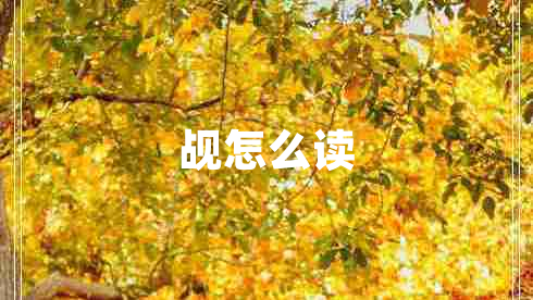 觇怎么读