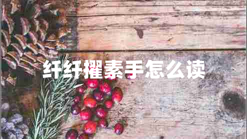 纤纤擢素手怎么读