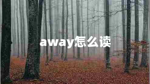 away怎么读