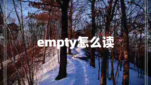 empty怎么读