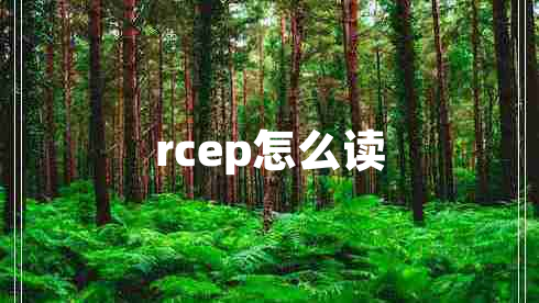 rcep怎么读