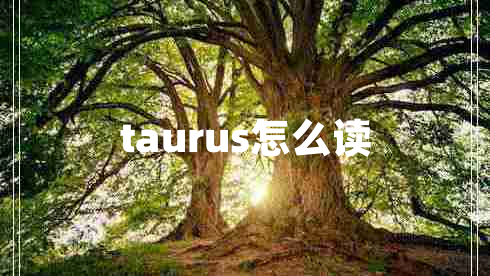 taurus怎么读