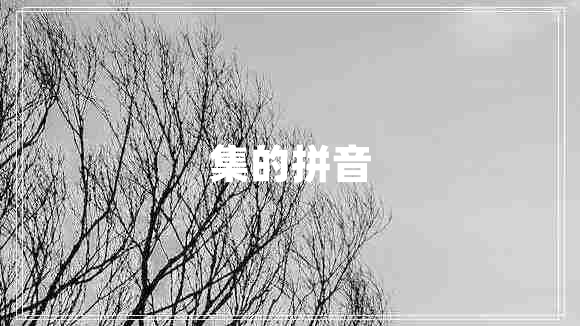 集的拼音