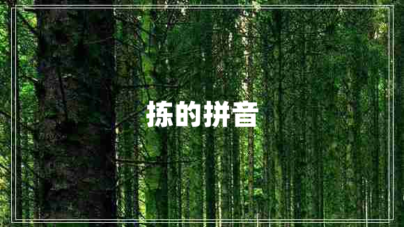 拣的拼音 拣的拼音