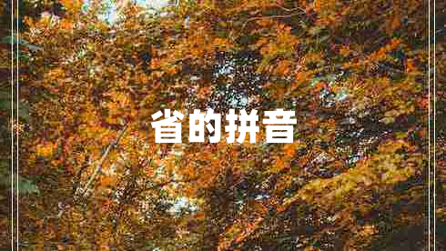省的拼音