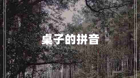 桌子的拼音