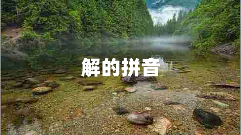 解的拼音