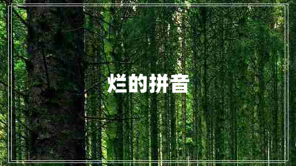 烂的拼音