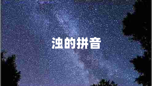 浊的拼音