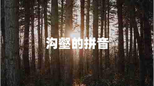 沟壑的拼音