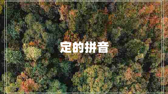 定的拼音