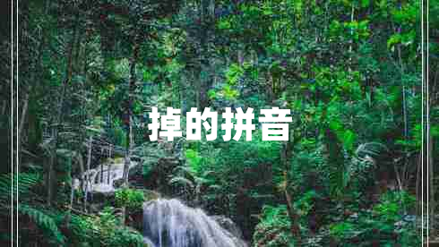 掉的拼音