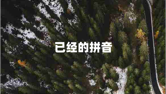 已经的拼音