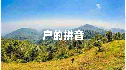 户的拼音