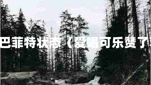91岁巴菲特状态（爱喝可乐赞了苹果）