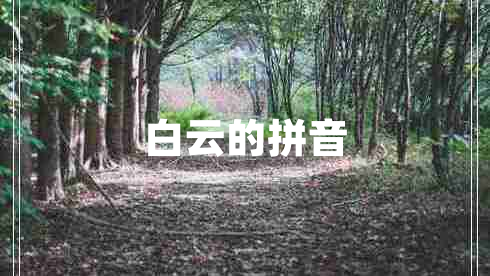 白云的拼音