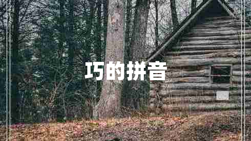 巧的拼音