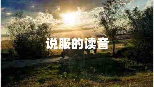 说服的读音