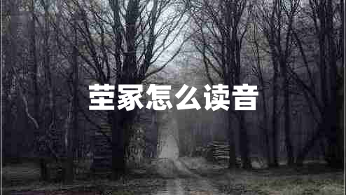 茔冢怎么读音