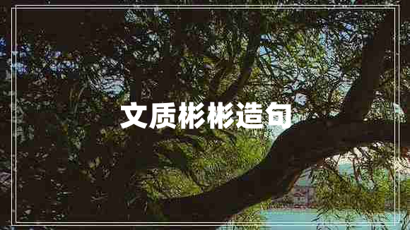 文质彬彬造句