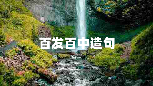 百发百中造句