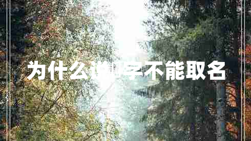 为什么说燊字不能取名