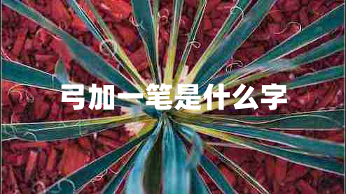 弓加一笔是什么字