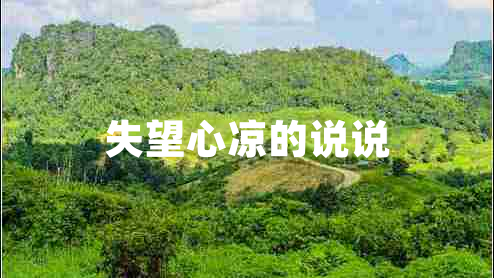 失望心凉的说说