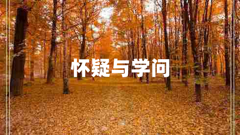 怀疑与学问