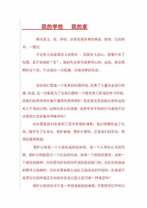 作文,校园