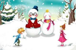 校园里有趣的堆雪人作文