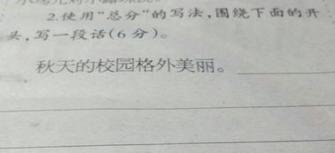 秋天的校园很美丽作文怎么写