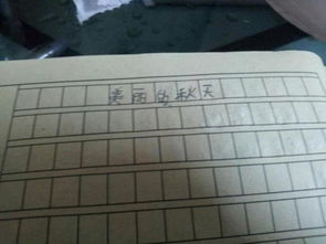 作文,很美丽,秋天,校园