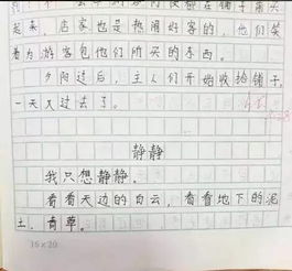 关于校园静悄悄的作文