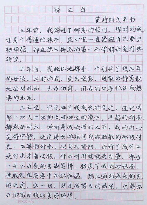 作文,书法,进校园,百字