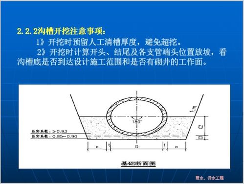 沟槽开挖注意事项