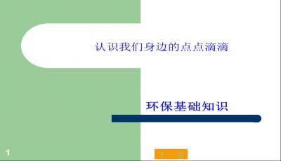关于环保基础知识培训