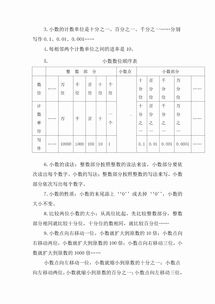 数学基础知识过关测试四级下册