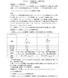 二次函数基础知识点总结