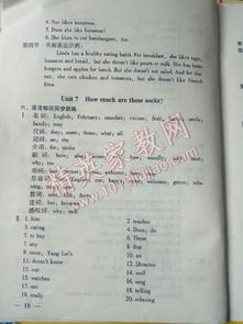 初中基础知识讲析与测试七级下册答案