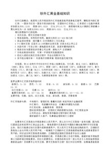 外汇基础知识百度文库
