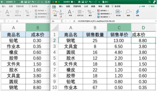 数据表格基础知识