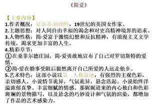 初中语文基础知识点名著