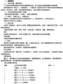 财税务基础知识点